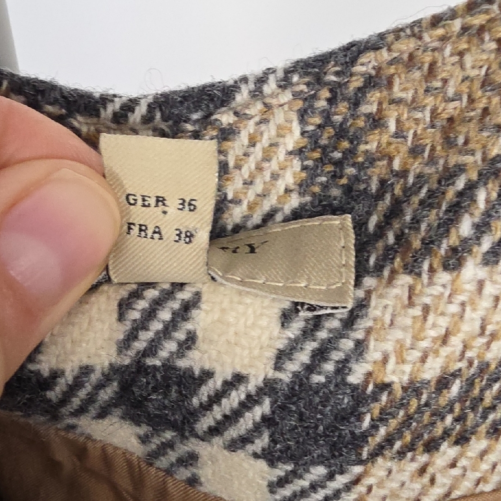 Burberry London Vintage Wool Skirt – Beige Nova Check – Made in Italy - S - Picture 8 of 13